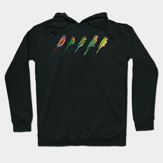 African Bee Eaters Hoodie by AnthonyZed